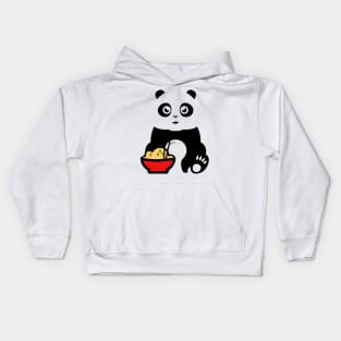 Cute Panda Eating Fried Rice - Classy Shirt Kids Hoodie